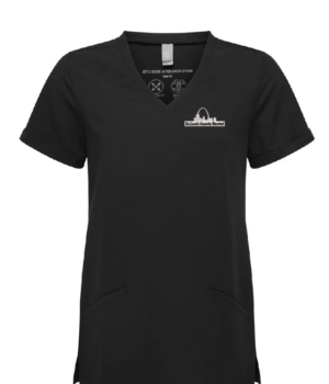 Women's Invincible V-Neck Stretch Scrub Top - NN310 - St Louis County Dental