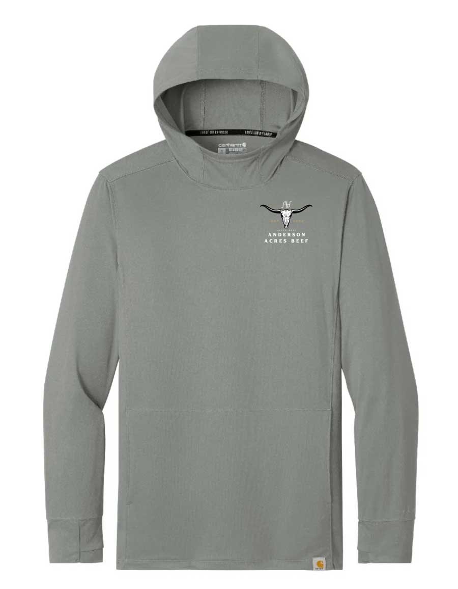 Carhartt - Force Sun Defender Long Sleeve Hooded T-Shirt - CT106923 - Anderson Beef