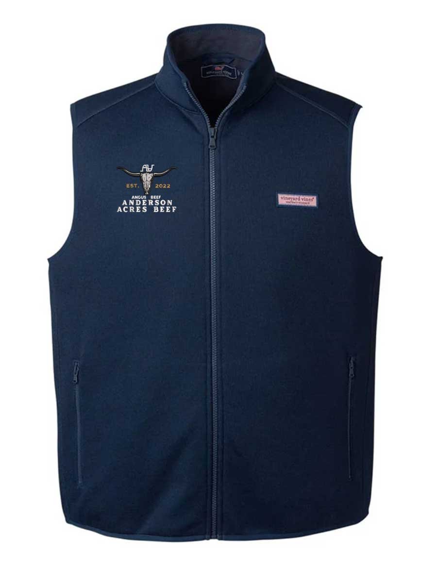 Vineyard Vines - Men's Mountain Sweater Fleece Vest - K002713 - Anderson Beef