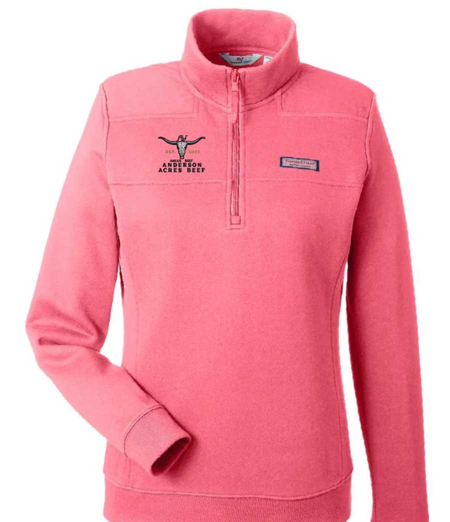 Vineyard Vines Women’S Collegiate Shep Quarter-Zip Sweatshirt - K002795 - Anderson Beef