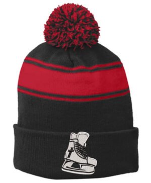 Sport-Tek - Stripe Pom Pom Beanie - STC28