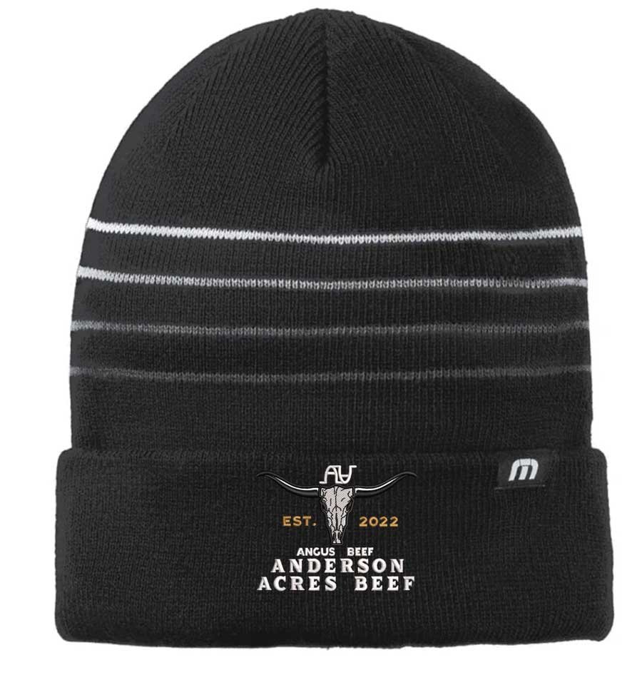 TravisMathew Striped Cuffed Beanie - TM1MY393 - Anderson Beef