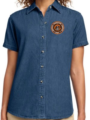 Port & Co - Women's Short Sleeve Denim - LSP11