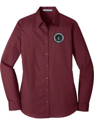 Port & Co - Women's Long Sleeve Poplin Shirt - LW100